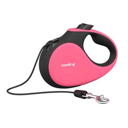 Reedog Senza Premium retractable dog leash S 12kg / 5m cord / pink