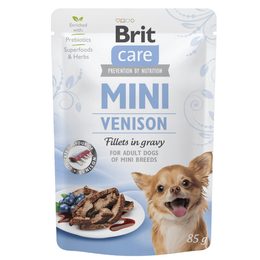 Brit Care Dog bolsita Mini filetes de venado en salsa 85 g