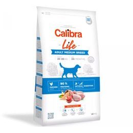 Expirácia 29. 5. 2026: Calibra Dog Life Adult Medium Breed Chicken 12 kg
