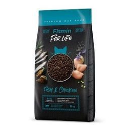Fitmin Gato Para Toda la Vida Adulto Pescado y Pollo 8 kg