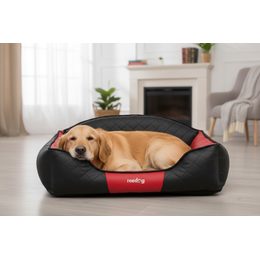 Reedog Bed Black & Red Sofa