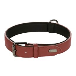 Collar de piel Flamingo Binti rojo