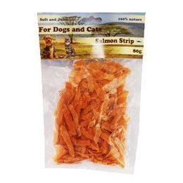 For Dogs and Cats Salmon Strips Treats 80g