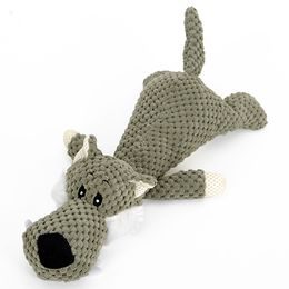Reedog Wolf, Plüsch-Quietsche-Spielzeug, 28 cm