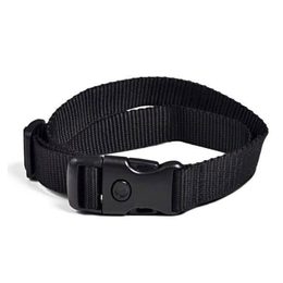 Woven collar black, 15 mm x 75 cm ONE