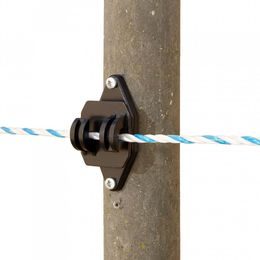 Izolátor k elektrickému ohradníku pro lanka, lanka, pásky, s dlouhým vrutem 220 mm - 10 ks