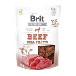 Brit Jerky Beef Fillets 80g