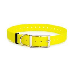 Collar de plástico amarillo, 25 mm x 70 cm