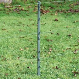 Sloupek plastový pro elektrický ohradník, délka 105 cm, 8 oček, bílý