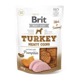 Brit Jerky Turkey Meaty Coins 80g