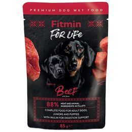 Fitmin Dog For Life Frischebeutel Adult/Puppy Beef with inulin 85 g