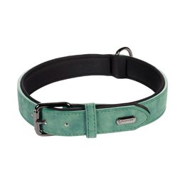 Leather collar Flamingo Delu green