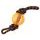 Spielzeug für überziehen DOG FANTASY Seil mit Ball orange 35 cm