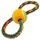 Spielzeug für überziehen DOG FANTASY Acht farbig + Tennisball 25 cm