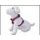 Szelki DOG FANTASY Classic różowe 65-100 cm