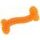 Zabawka DOG FANTASY kość gumowa pomarańczowa 11 cm