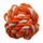 Spielzeug DOG FANTASY Ball Baumwolle orange-weiß 12,5 cm