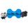 Hračka DOG FANTASY Strong kosť gumová s lanom modrá 13,9 cm