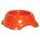 Futternapf DOG FANTASY Kunststoff Anti-Rutsch-Gummi orange 20 cm 735ml
