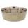 Futternapf DOG FANTASY Edelstahl mit Gummiunterteil beige-Pfötchen 13 cm 350ml