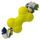 Spielzeug DOG FANTASY Strong Foamed Gummiknochen mit Seil 13,9 cm