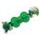 Hračka DOG FANTASY Strong Mint kosť gumová s lanom zelená 8,9 cm