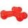 Hračka DOG FANTASY Strong kosť gumová trojramenná červená 15,2 cm