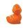 Hračka DOG FANTASY Latex kachna s tečkami a zvukem mix barev 9 cm