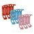 Dogtrace clip for DOG GPS ultra, red + blue + pink - 3 pcs