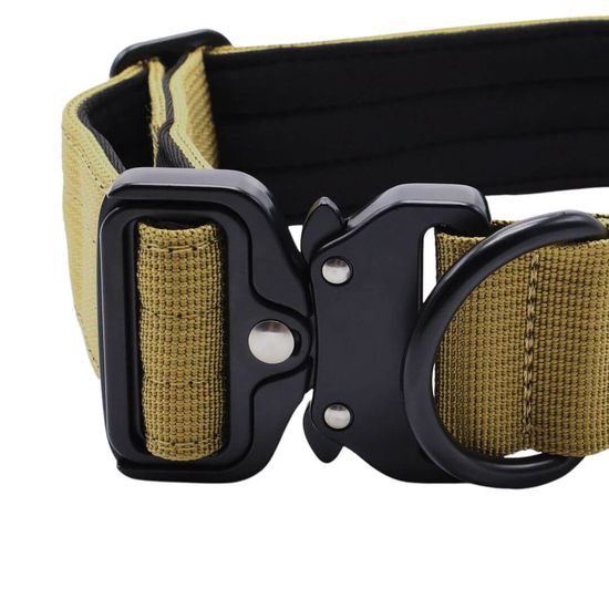 Dogtrace K9 taktický obojok pre psov s rukoväťou, khaki
