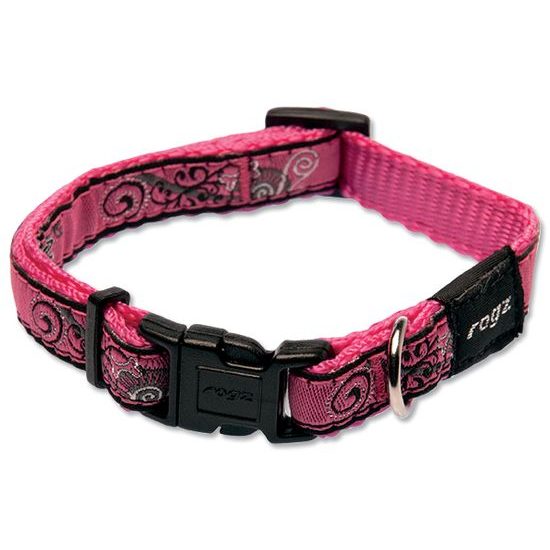 Halsband ROGZ Fancy Dress Pink Bones S