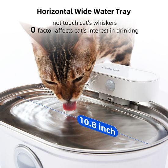 UahPet Pro Edelstahl-Brunnen für Haustiere