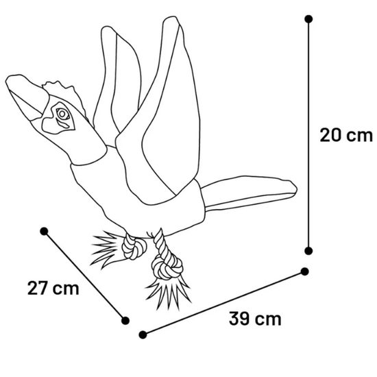 Pískací Bažant Wingo s povrazom Flamingo