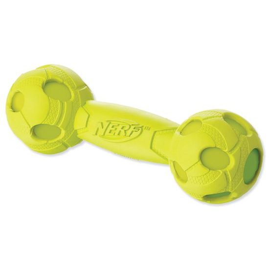 Hračka NERF gumová činka pískacia 17 cm