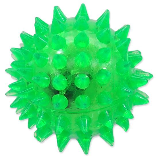 Zabawka DOG FANTASY piłeczka LED zielona 5 cm