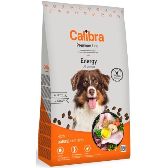 Termin ważności 26.8. 2026: Calibra Dog Premium Line Energy 3 kg