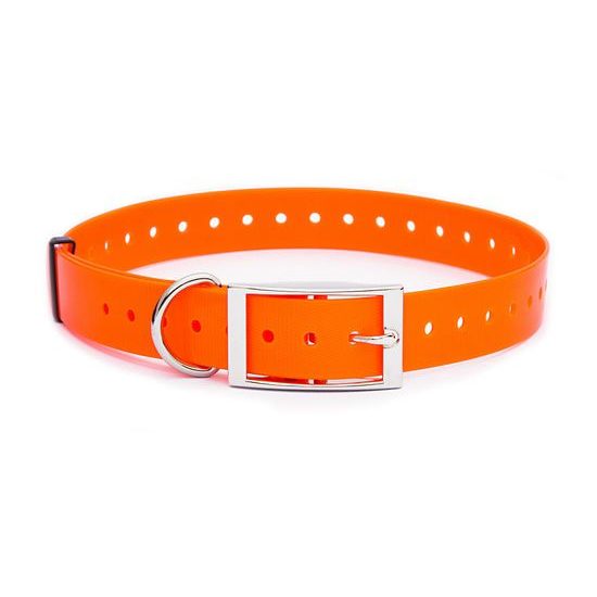 Orange plastic collar, 25 mm x 70 cm