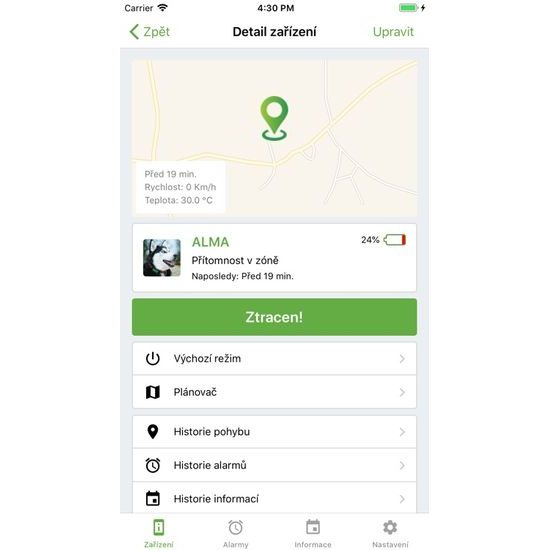 GPS obojek Majlo + neomezená licence Majlo