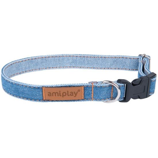 Amiplay Obojek nastavitelný Denim světlý