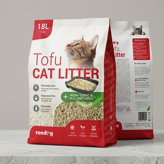 Reedog Katzenstreu Tofu 18 l / 7,5 kg
