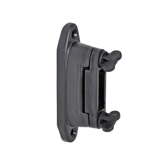 Izolator pentru gard electric colțar plat pentru bandă de până la 40 mm, pentru cui sau șurub - 10 buc