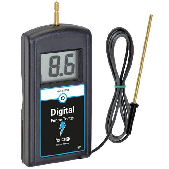 Digital 12 kV tester with earthing