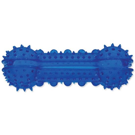 Spielzeug DOG FANTASY Knochen aus Gummi blau 12 cm