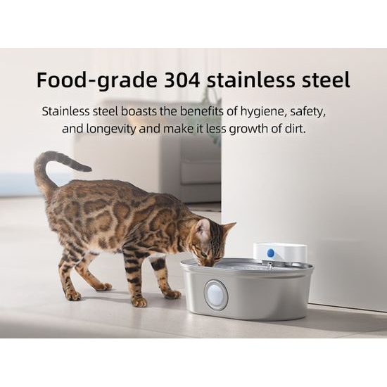 UahPet Pro Edelstahl-Brunnen für Haustiere
