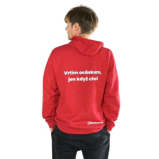 Reedog mikina červená "Ocásek"