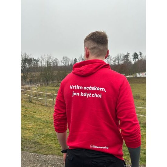 Reedog mikina červená "Ocásek"