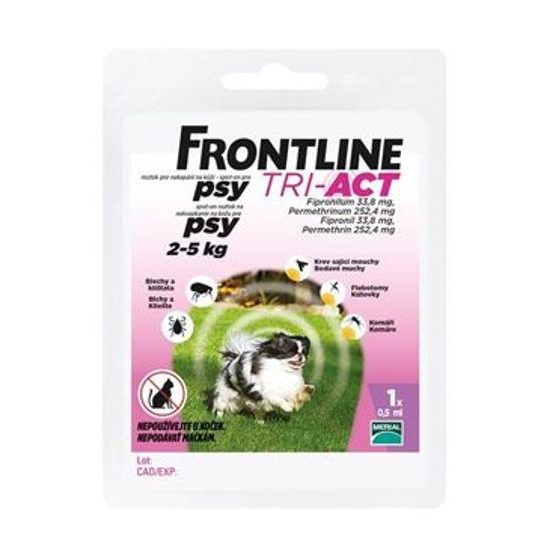 Frontline Tri-Act pro psy Spot-on XS (2-5 kg) 1 pip