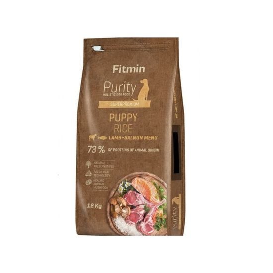 Fitmin Dog Purity Rice Puppy Lamb & Salmon 12 kg