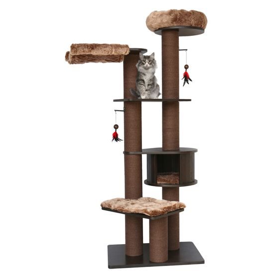 Flamingo Árbol Rascador Raisa 3 Marrón y Gris