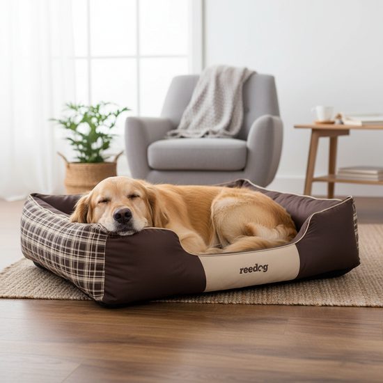 Reedog Pelíšek Brown Grid